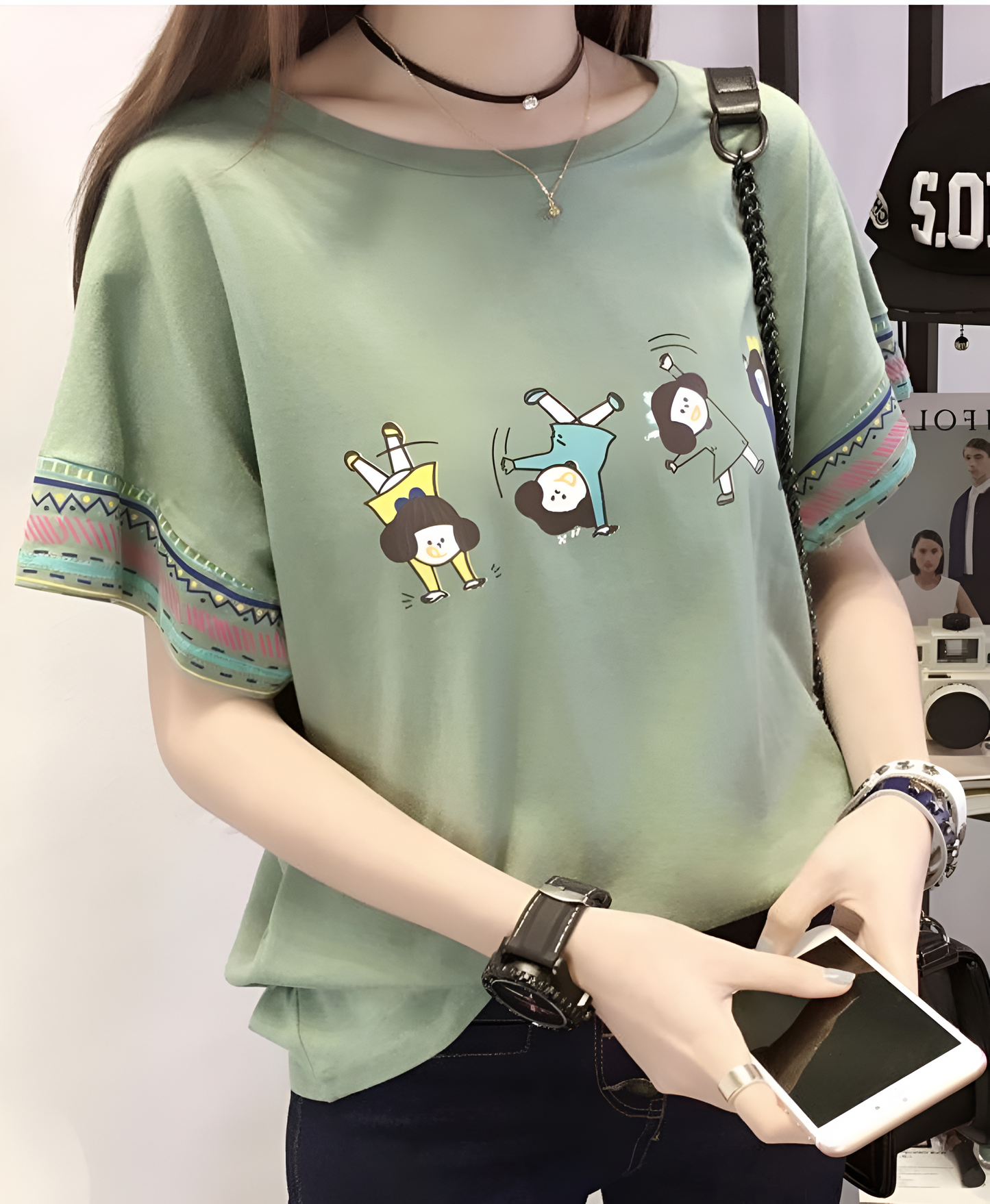 Women Graphic T-Shirt – Korean Style (Summer Collection)