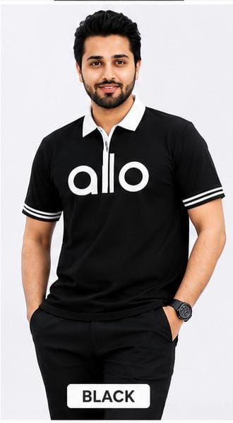 Elite Texture Zip Polo