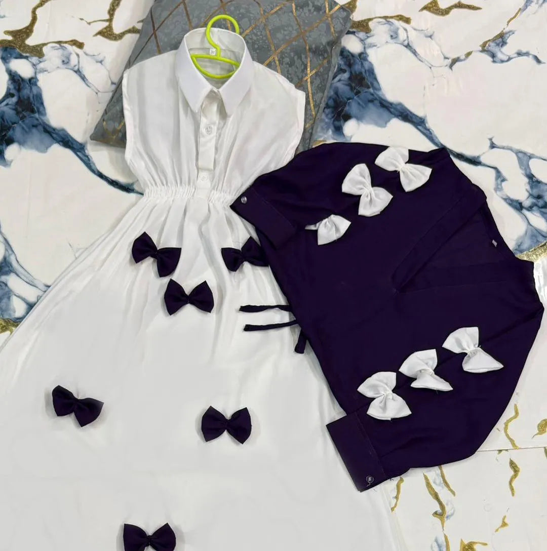 Girls Bow Top & Maxi Set