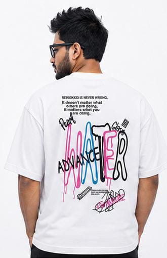 WATER ADVANCE OVERSIZED DROP SHOULDER T-SHIRT