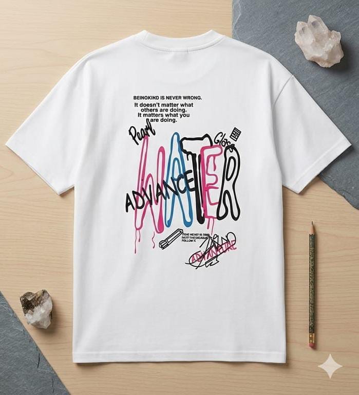WATER ADVANCE OVERSIZED DROP SHOULDER T-SHIRT