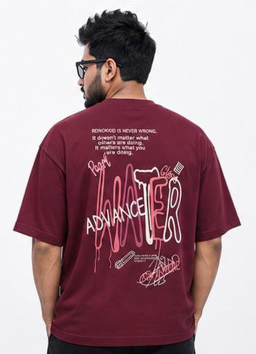 WATER ADVANCE OVERSIZED DROP SHOULDER T-SHIRT