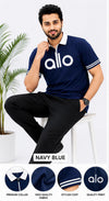 Elite Texture Zip Polo
