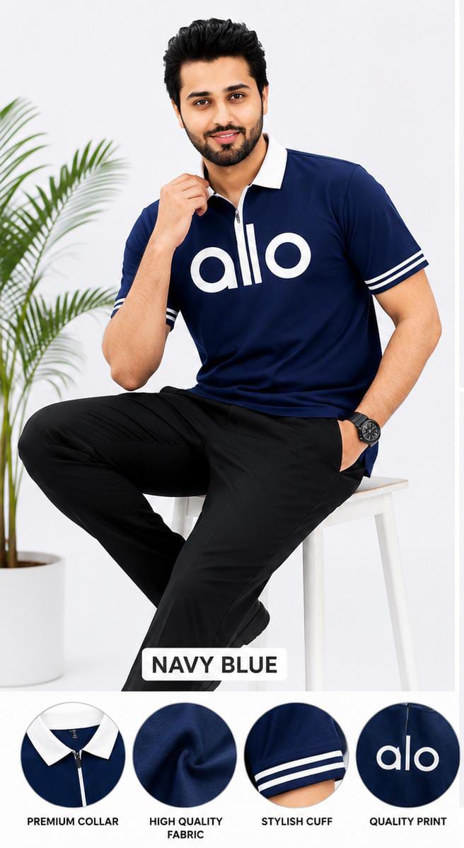 Elite Texture Zip Polo