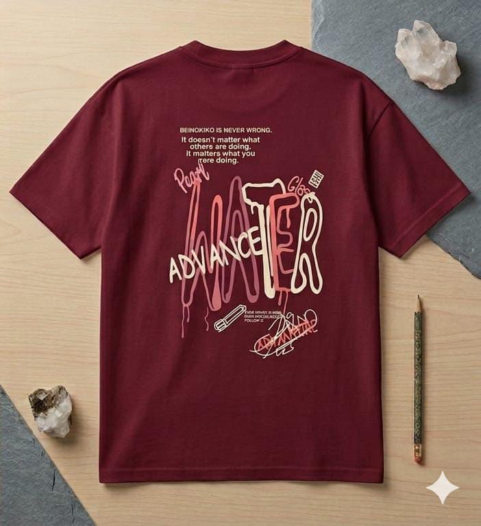 WATER ADVANCE OVERSIZED DROP SHOULDER T-SHIRT