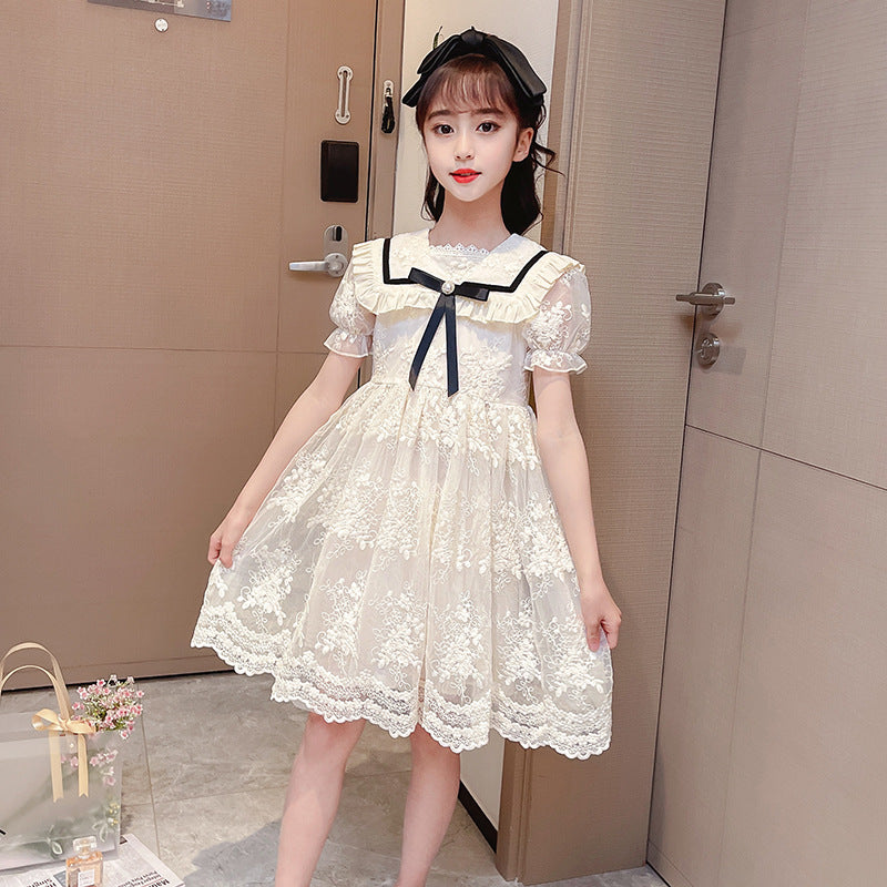 Girls Lace Sailor Dress