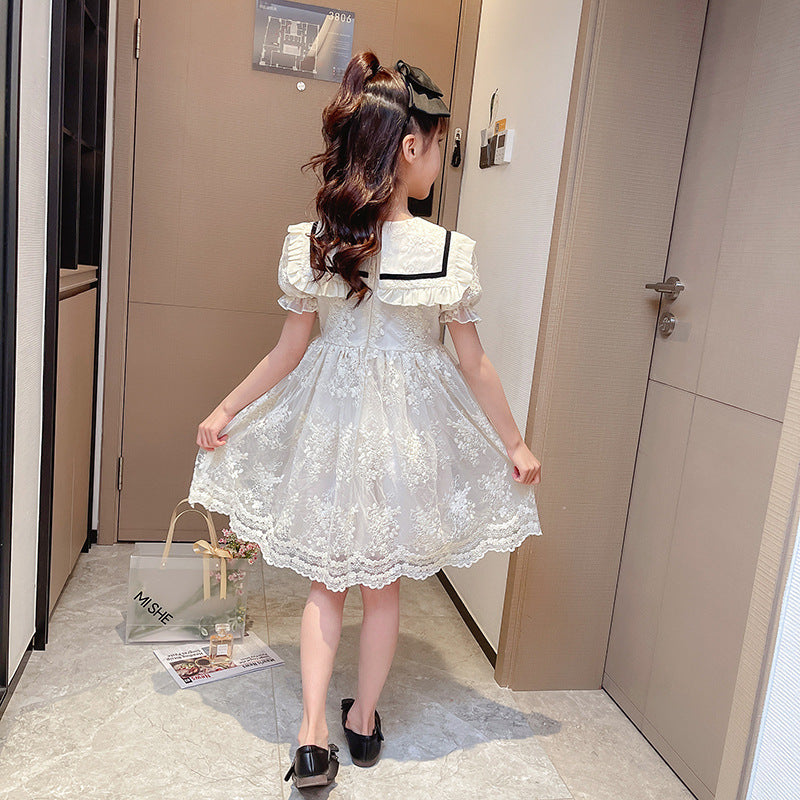 Girls Lace Sailor Dress